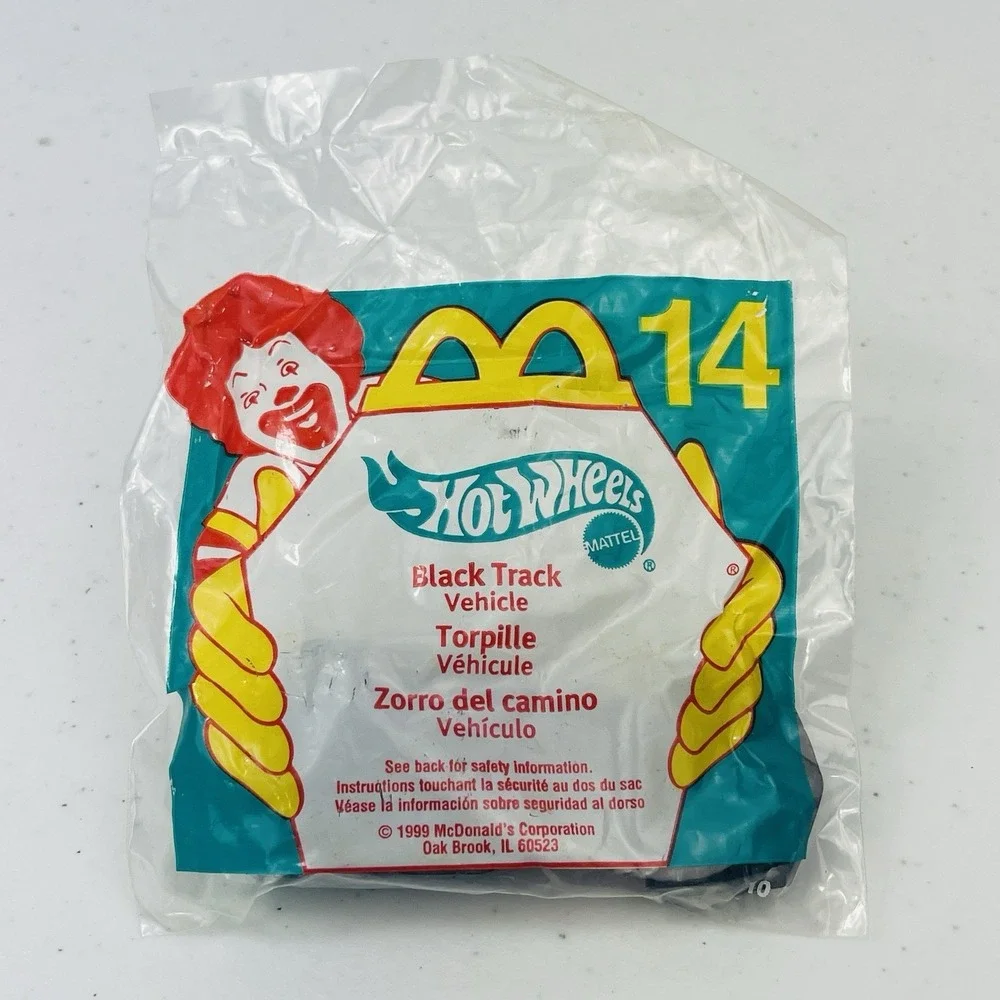 McDonalds Happy Meal Hot Wheels Black Track 14 1999 Brand New In Bag